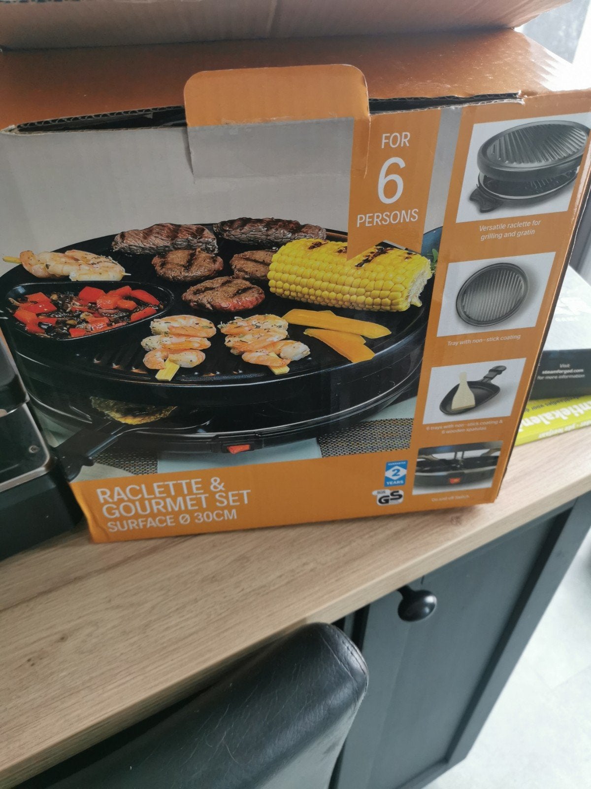 raclette en gourmet toestel, Ophalen of Verzenden, Nieuw, 4 t/m 7 personen
