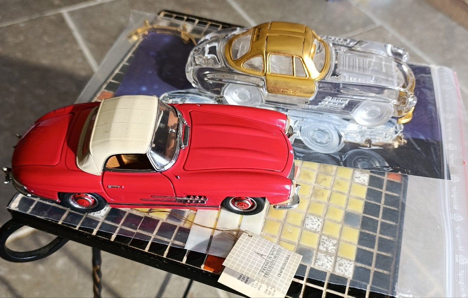 2 modèles Mercedes 300sl Franklin Mint, Enlèvement ou Envoi