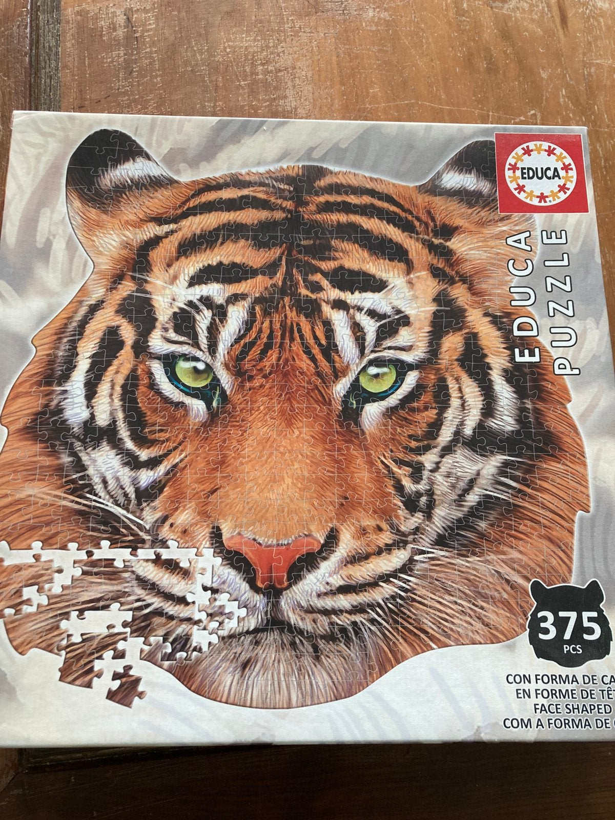 EDUCA puzzel tijger, Hobby en Vrije tijd, Ophalen of Verzenden, Zo goed als nieuw