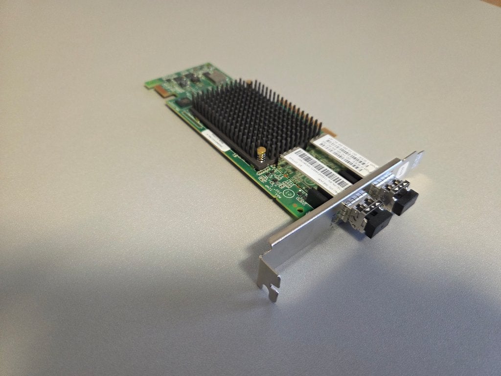 P005947 Emulex 16GB dual port fc pci-e hba, Computers en Software, Ophalen of Verzenden, Gebruikt, Intern, Emulex
