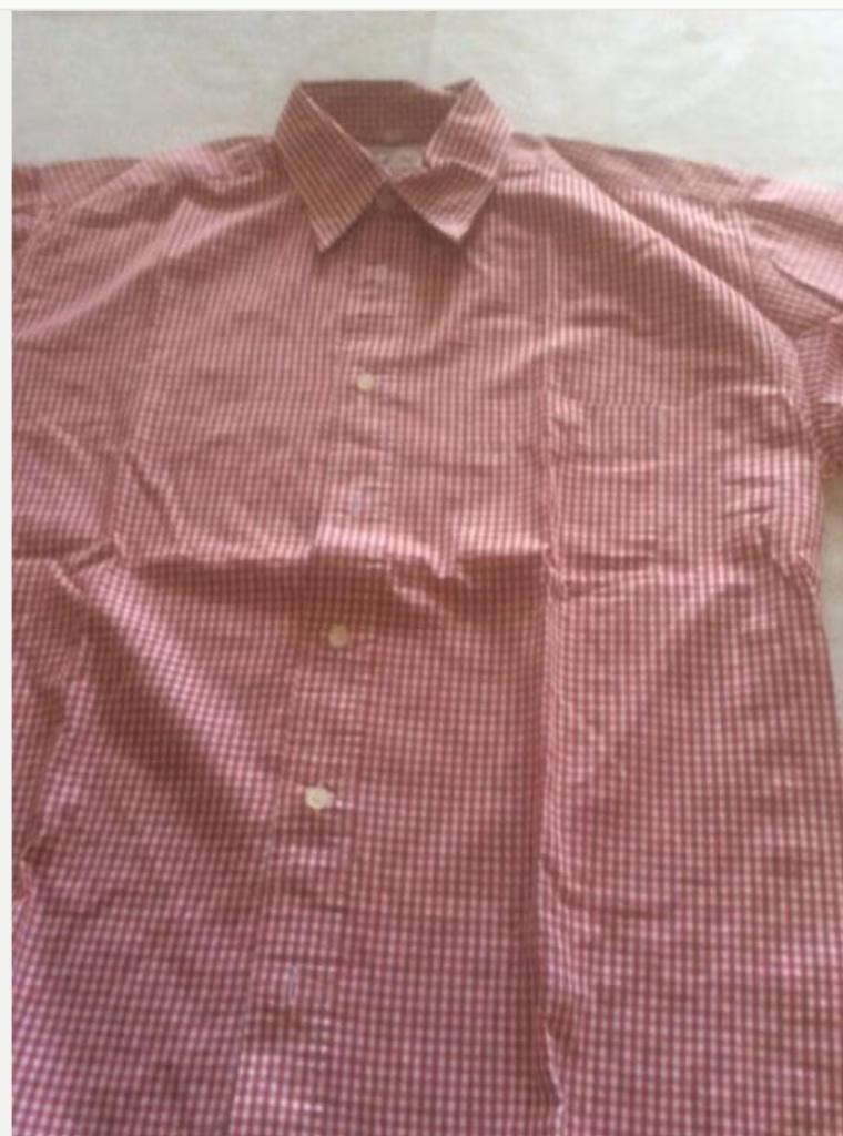 Chemise vintage taille 39/40, Enlèvement ou Envoi, Comme neuf, Rouge, Tour de cou 39/40 (M)