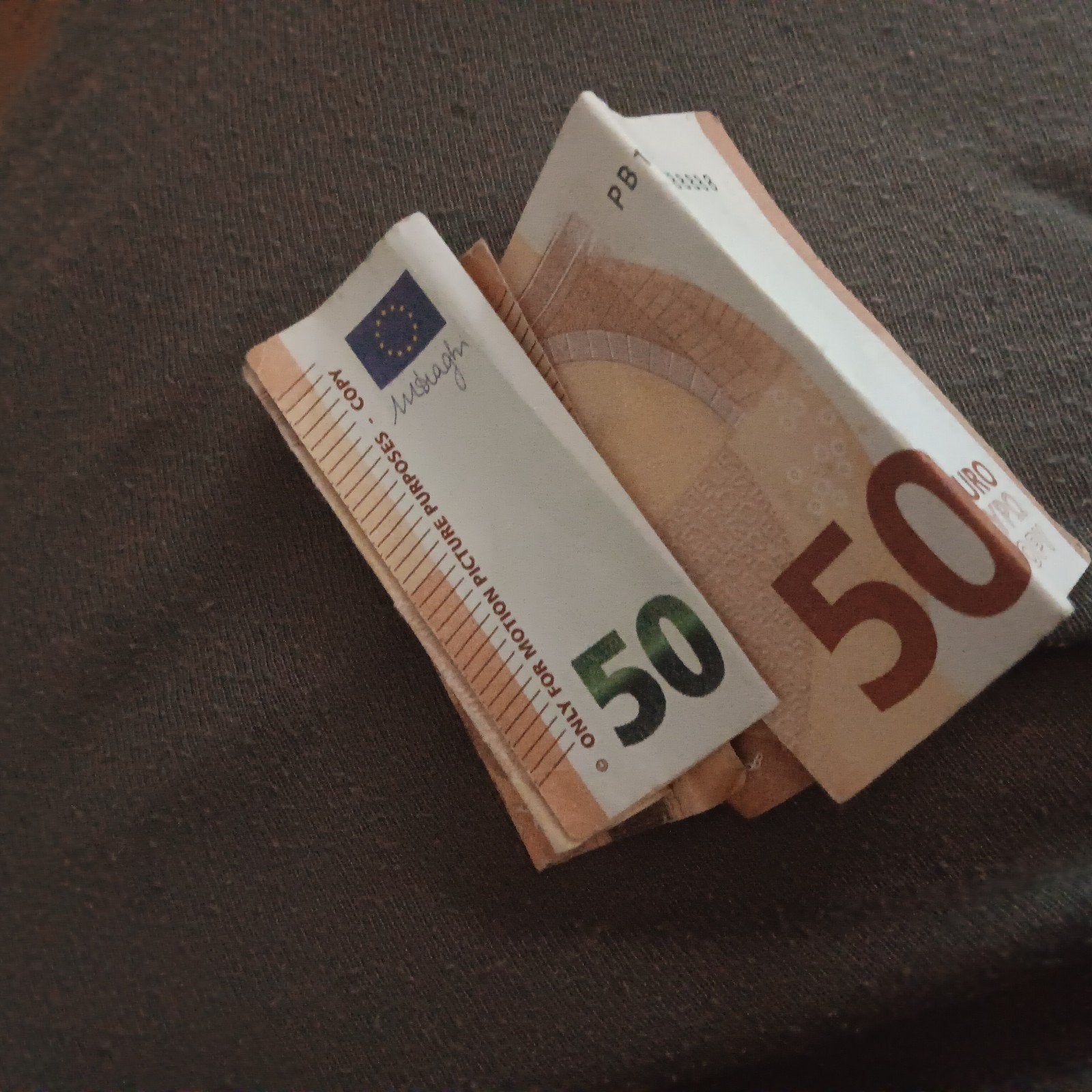 Nepgeld 100 euro, Ophalen