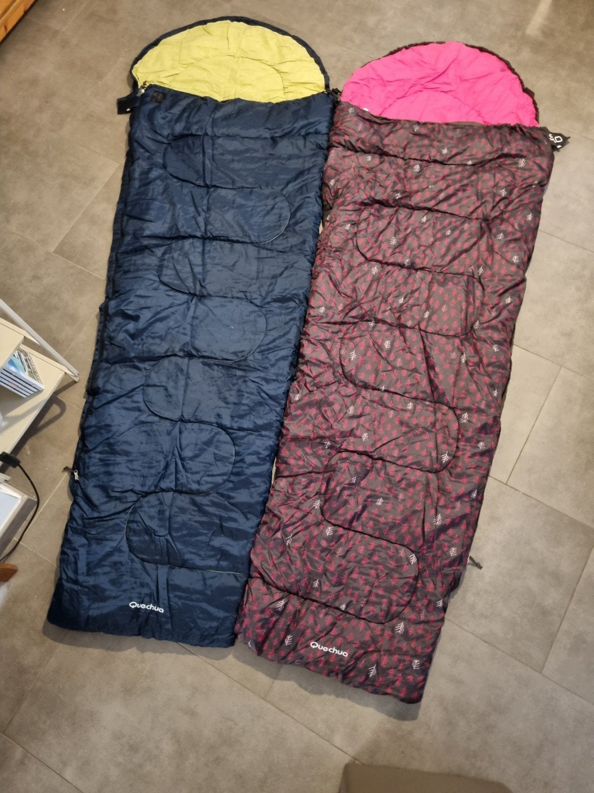 2 sacs de couchage, Enlèvement
