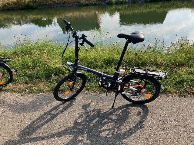 Vélo pliant Btwin bleu foncé, Vélos & Vélomoteurs, Autres marques, Vitesses, Frein sur jante, Femmes