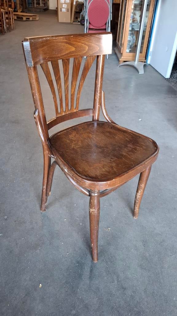 24 thonet cafe bistro stoelen bruin gebogen hout partij, Gebruikt, Bruin, Ophalen of Verzenden, Vijf, Zes of meer stoelen