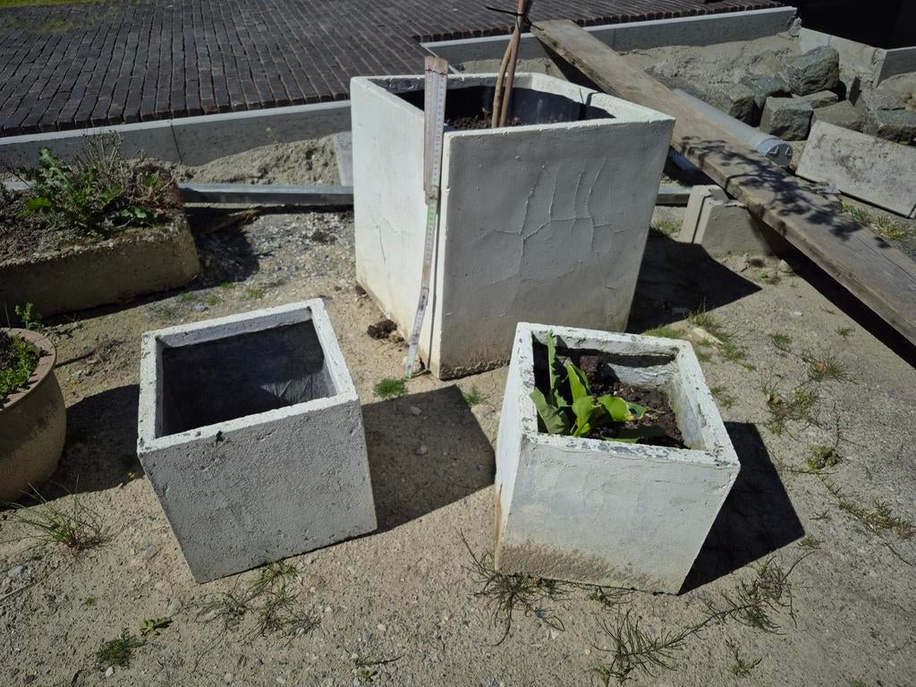 Polyester bloembakken, Tuin en Terras, Ophalen