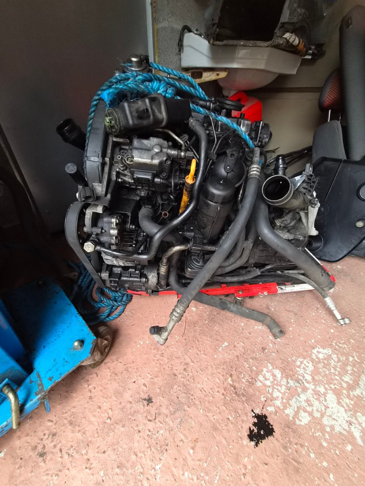 Moteur vw beetle, Enlèvement