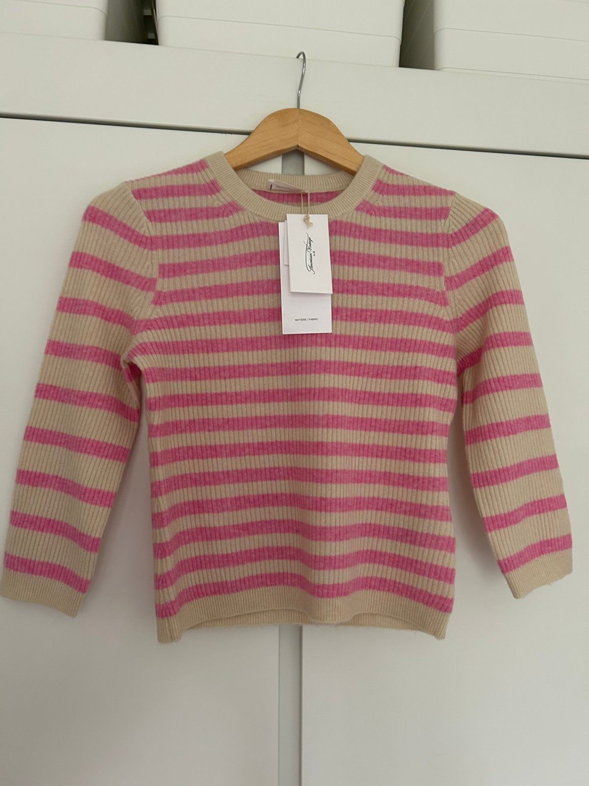 American vintage - Trui met cashmere. Maat S, Kleding | Dames, Ophalen of Verzenden, Nieuw, Maat 36 (S), Roze