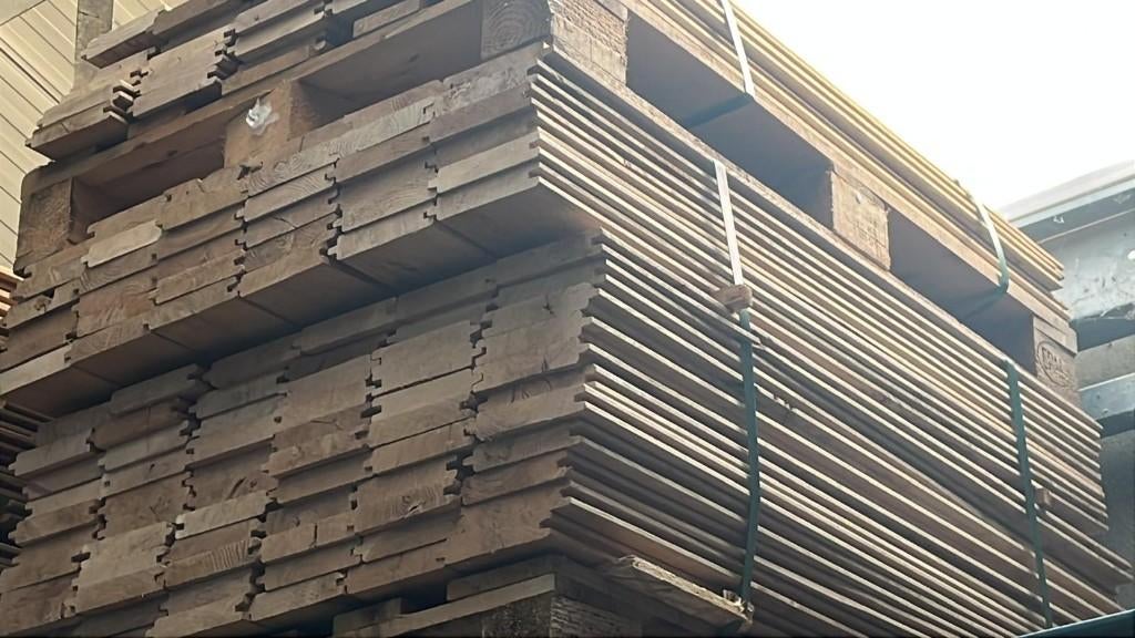 15 Nieuwe hardhouten planken eik tandgroef, Ophalen, Nieuw