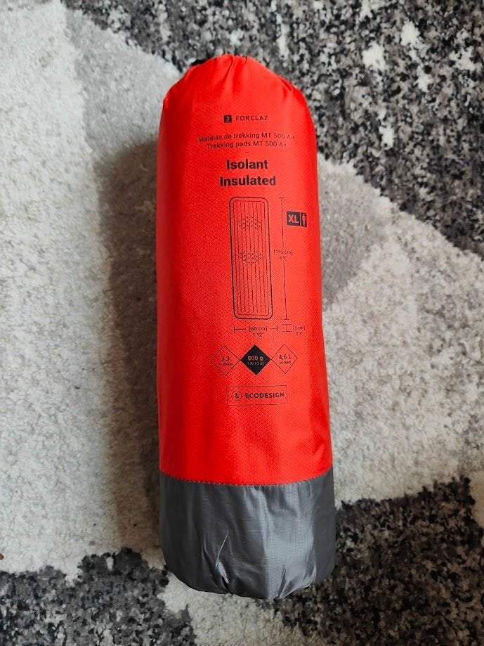 Forclaz MT500 Isolerend luchtbed trekking XL, Enlèvement ou Envoi, Pompe intégrée, Comme neuf, 1 personne