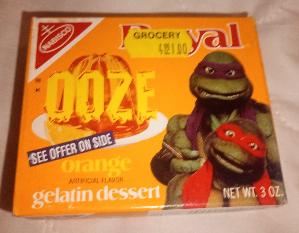 1991 Teenage mutant ninja Turtles royal gelatin dessert, Verzamelen, Ophalen of Verzenden, Superheld, Nieuw, Overige typen