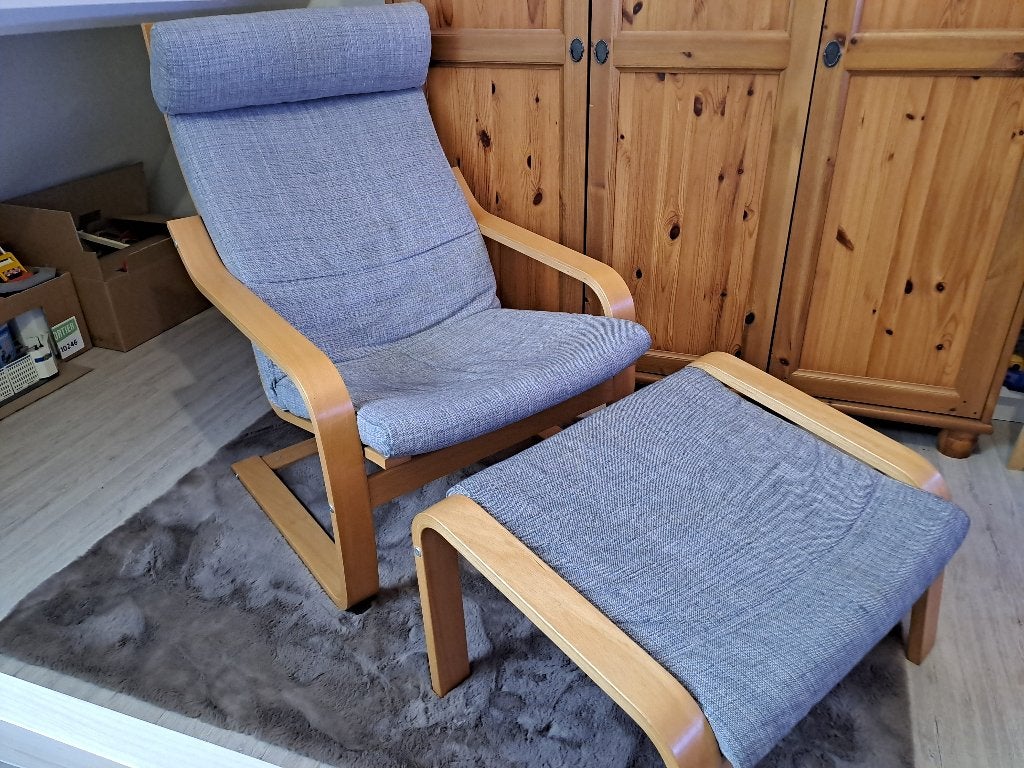 Poang zetel éénzit fauteil relax en/of voetenbank, Huis en Inrichting, Fauteuils, Ophalen, Zo goed als nieuw