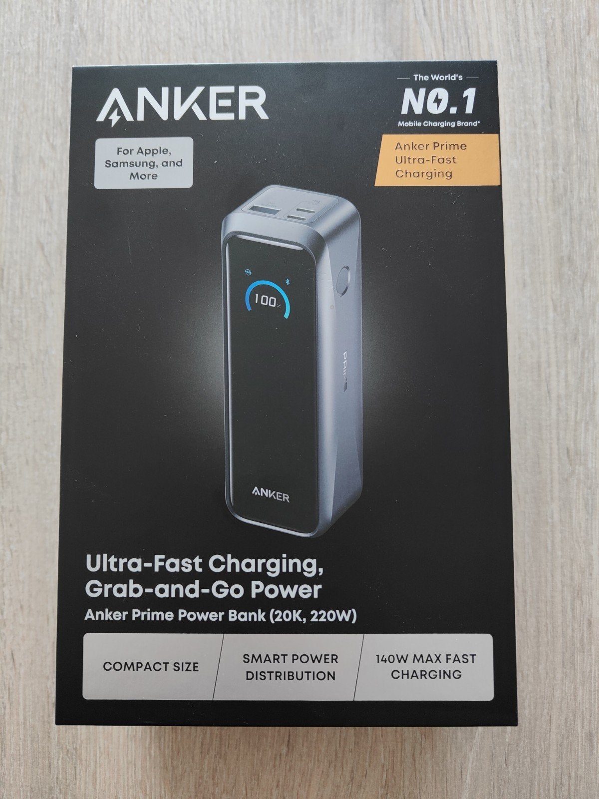 Nieuwe Anker prime power bank ( 20k, 220w ), Télécoms, Enlèvement, Neuf, Anker