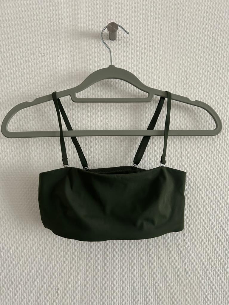 Khaki bandeau bralette smooth Hunkemöller maat XS Nieuw, Ophalen of Verzenden, Groen, BH