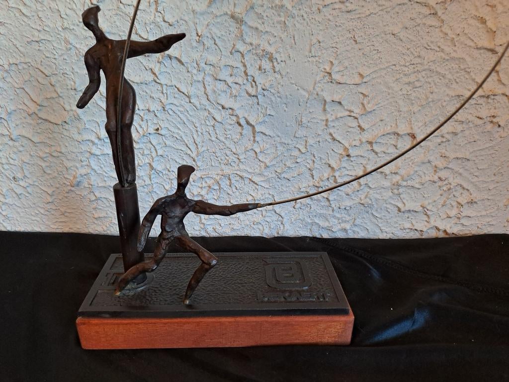 Brons Firma Bekaert, Antiek en Kunst, Kunst | Beelden en Houtsnijwerken, Ophalen, Brons