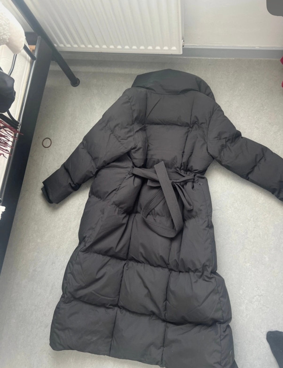 Zwarte winterjas, Kleding | Dames, Ophalen of Verzenden, Zo goed als nieuw, Maat 38/40 (M)