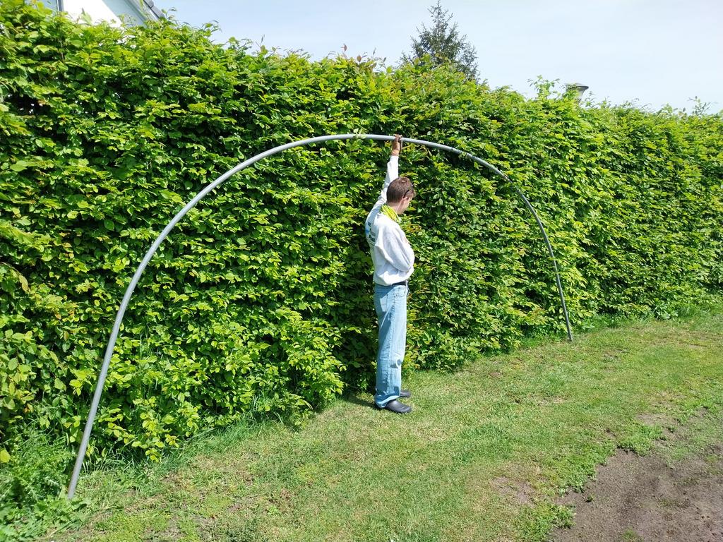 1 serreboog 5 meter breed 2 meter hoog, Ophalen, Zo goed als nieuw
