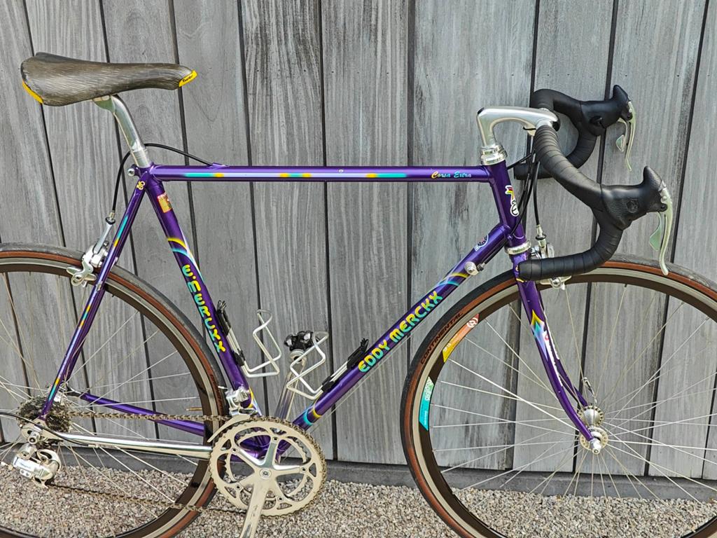 vintage Eddy Merckx Corsa Extra, Fietsen en Brommers, Fietsen | Racefietsen, Gebruikt, 28 inch, Velgrem, Staal, 53 tot 57 cm, Ophalen