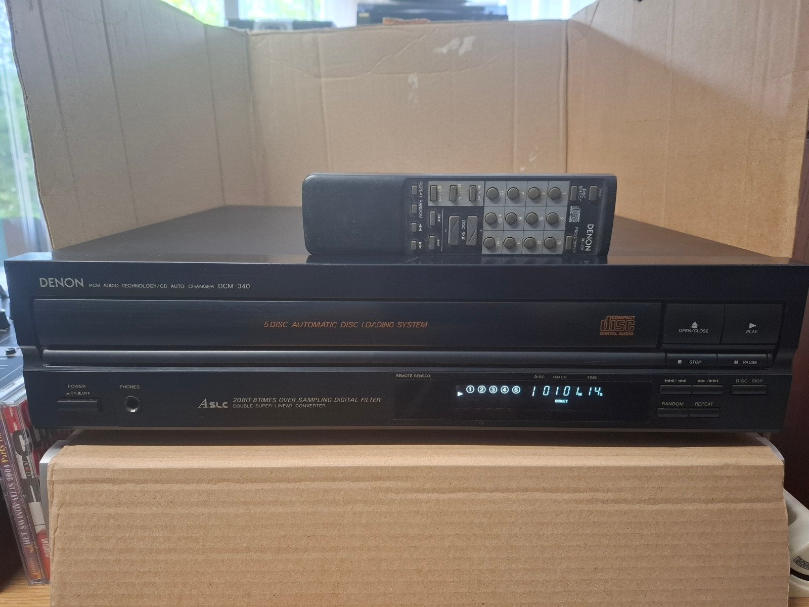 prachtige cd speler denon 5 lader koopje, Ophalen