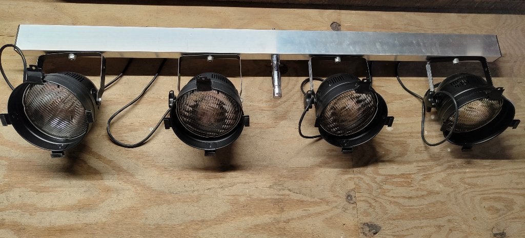 4 ALU bar met Par56 300W short Black, Ophalen, Zo goed als nieuw, Licht, Geluidgestuurd