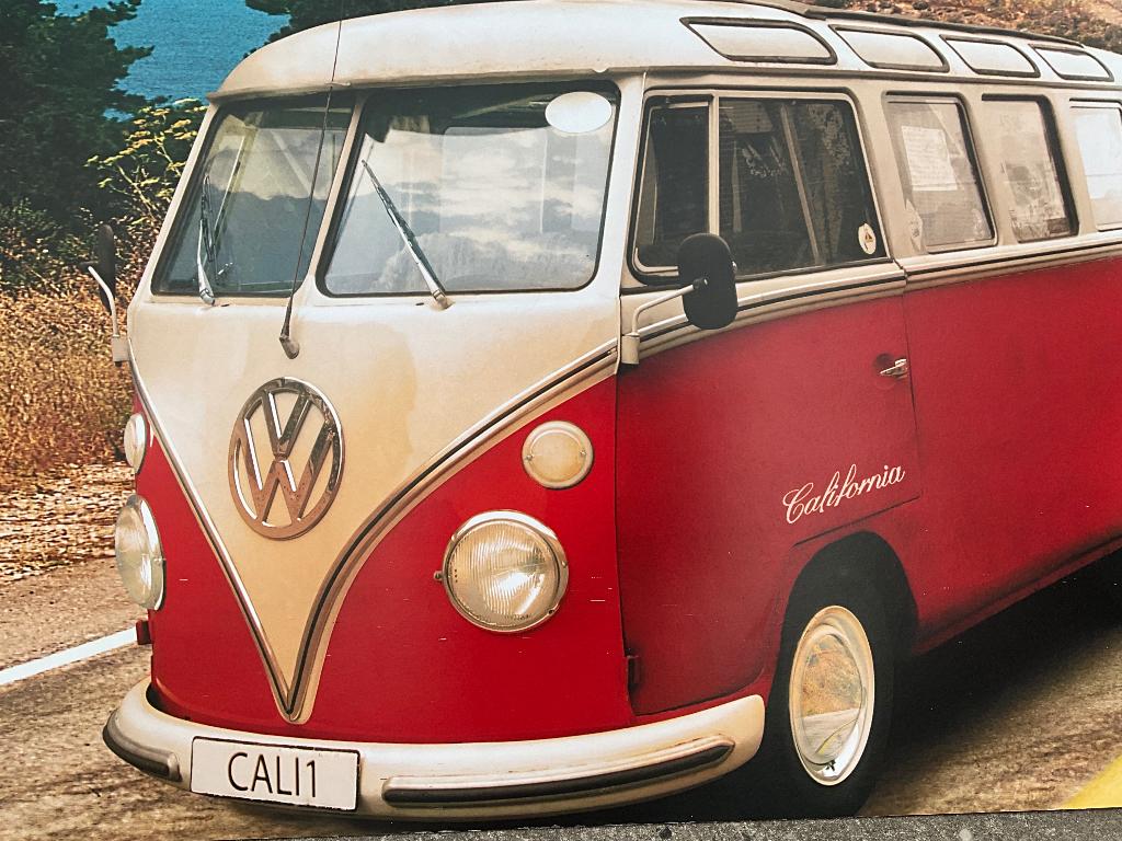 Decoratief paneel VW California on Highway 1, Gebruikt, 50 tot 75 cm, 125 cm of meer, Ophalen of Verzenden