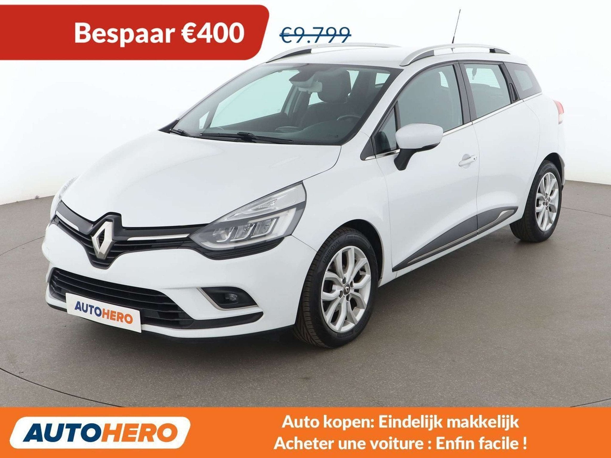 Renault Clio 1.5 dCi Intens (bj 2017, automaat), Auto's, Zwart, Wit, 1308 kg, https://public.car-pass.be/vhr/f831fda2-ccbf-43f9-b482-797dc493e1ab