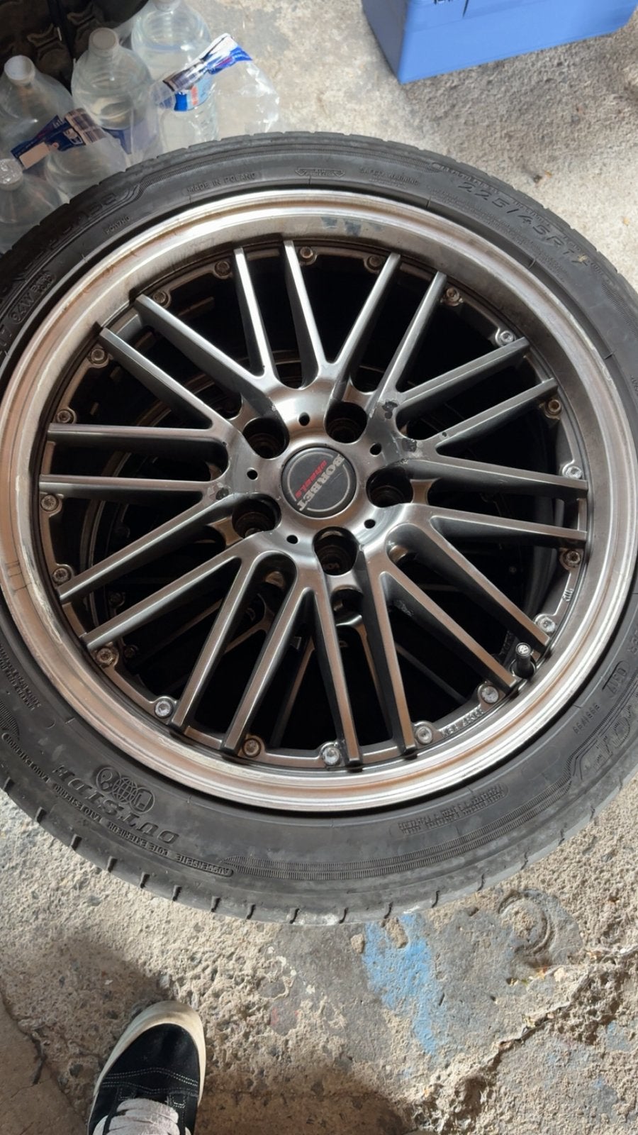 4 jante borbet, Auto-onderdelen, Banden en Velgen, Ophalen, Gebruikt, Banden en Velgen, 17 inch