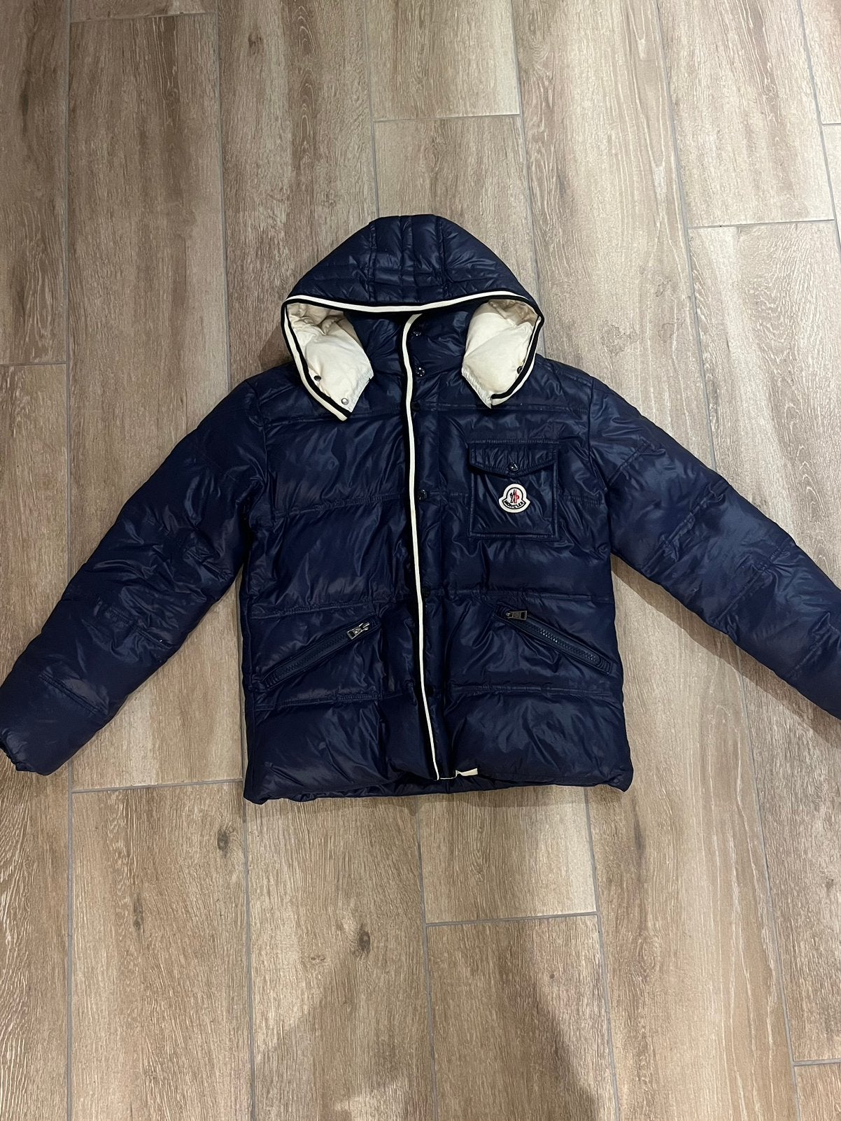 Moncler Branson Down jacket, Kleding | Heren, Jassen | Winter, Ophalen of Verzenden, Nieuw, Maat 48/50 (M), Blauw