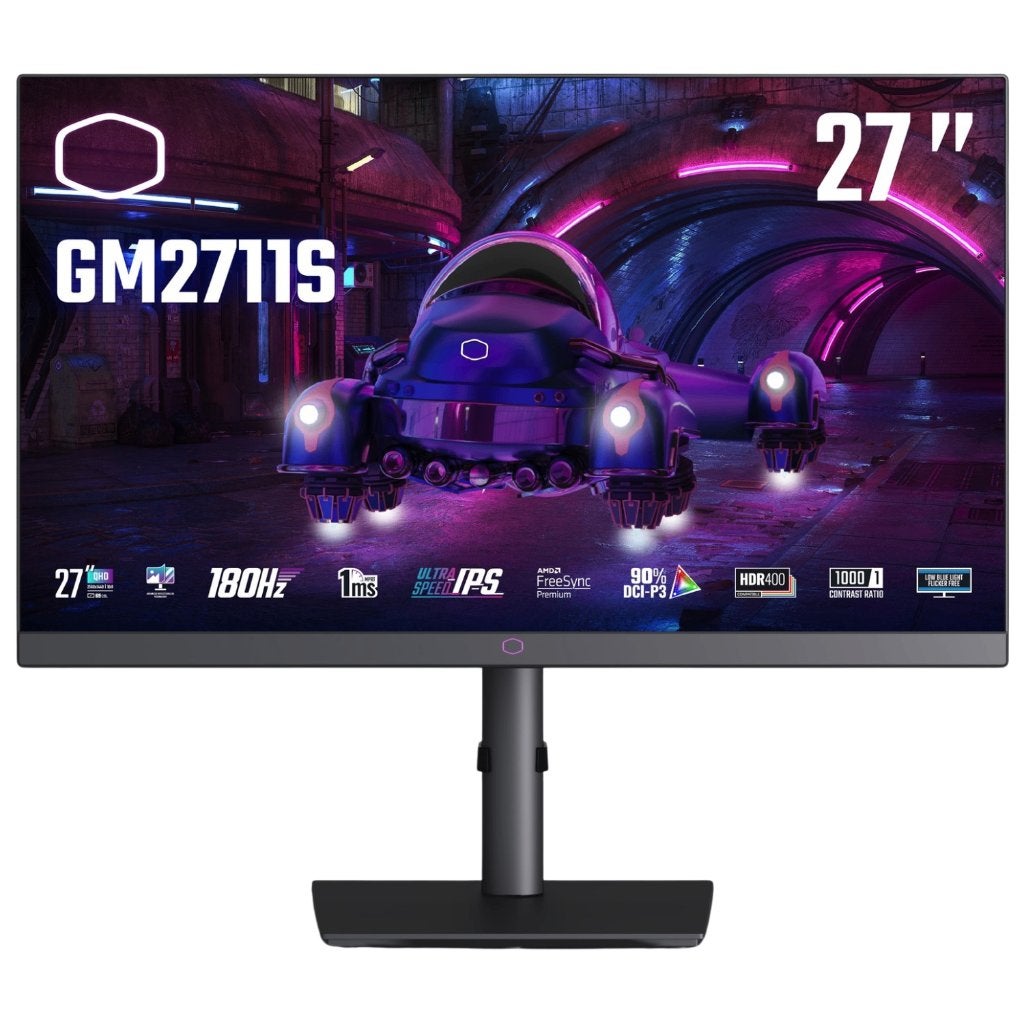Cooler Master GM2711S-EK 27" Quad HD 180 Hz computerscherm, Computers en Software, Ophalen, HD, IPS, Ingebouwde speakers