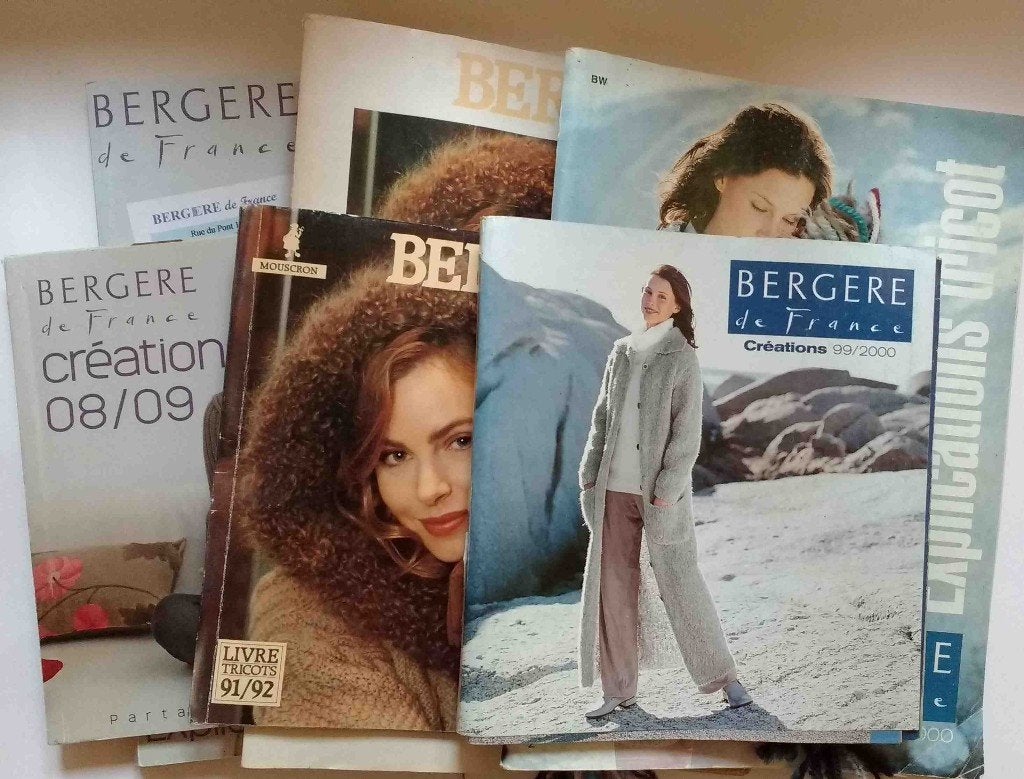 Bergère de France - Cherche/Echange explications tricot, Ophalen, Gebruikt, Breien, Patroon of Boek