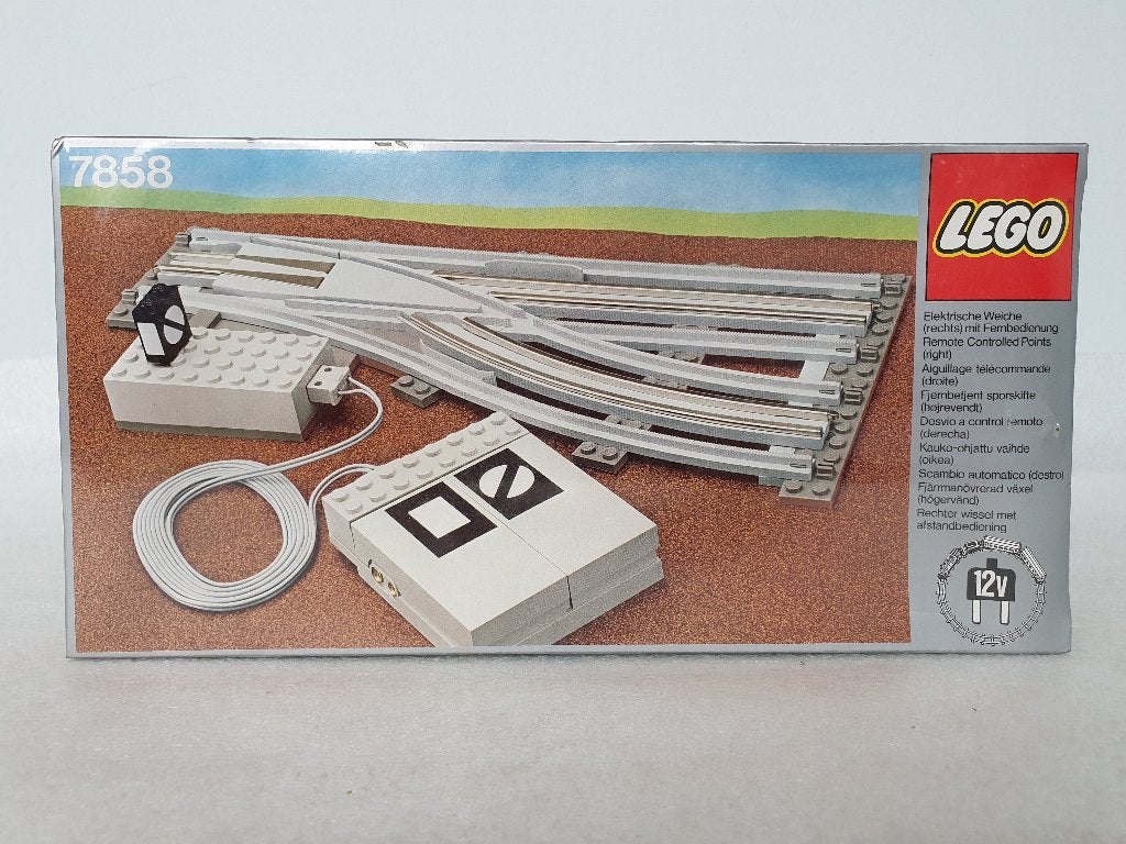 Lego 7858: Remote Controlled Points Right 12V (NIB), Neuf, Enlèvement ou Envoi, Lego, Ensemble complet