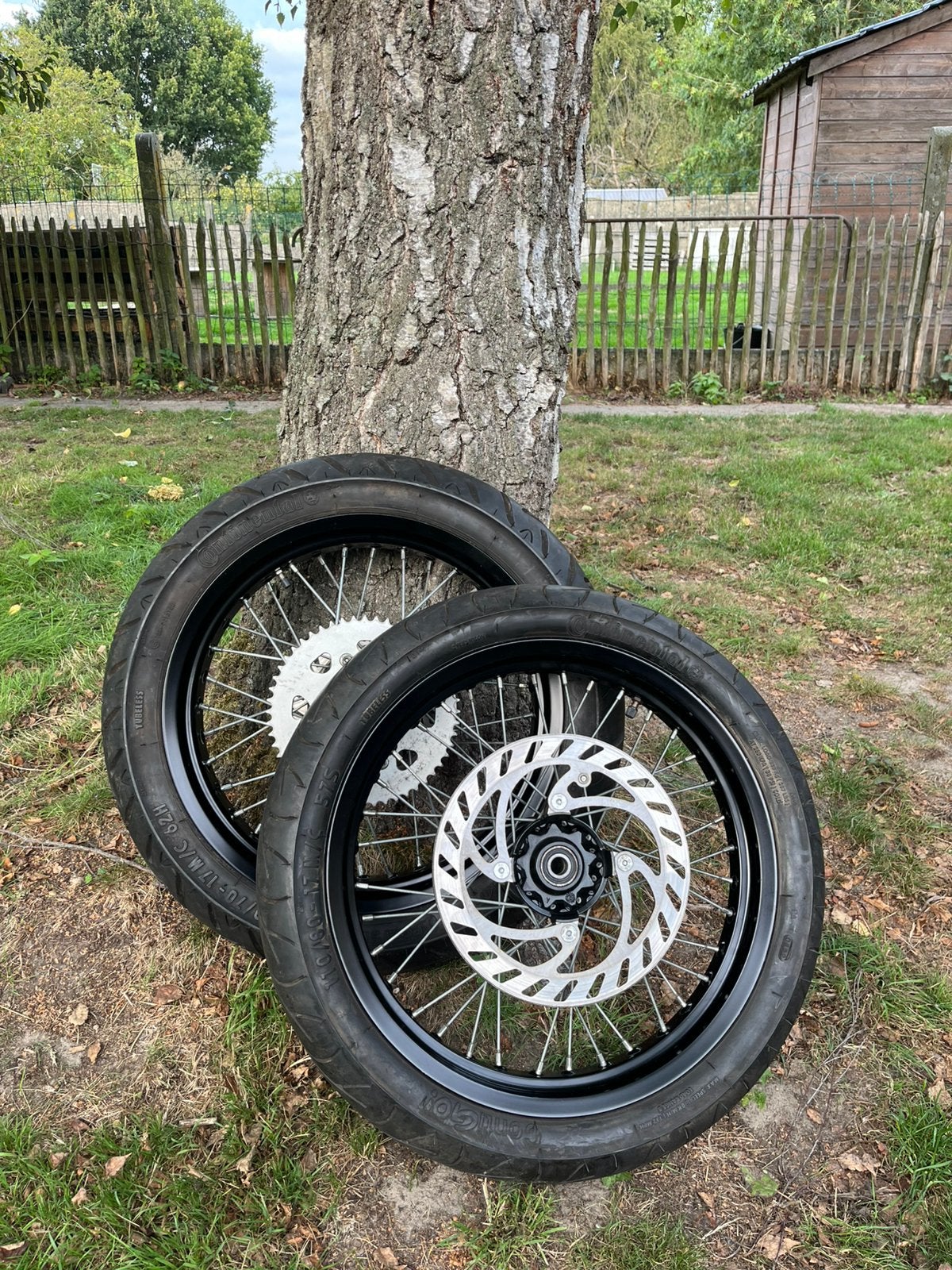 Supermoto wielen voor beta 125/50, Motoren, Ophalen, Gebruikt