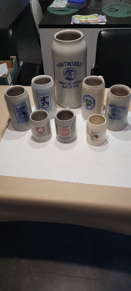 oude stenen bierpotten, ook 5 lit (1iv292), Verzamelen, Ophalen of Verzenden