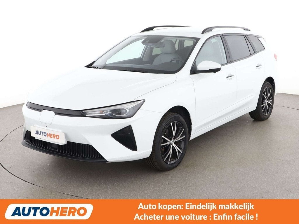 MG MG5 electric drive 115 kW Luxury (bj 2022, automaat), Auto's, MG, Gebruikt, Beige, Wit, Leder