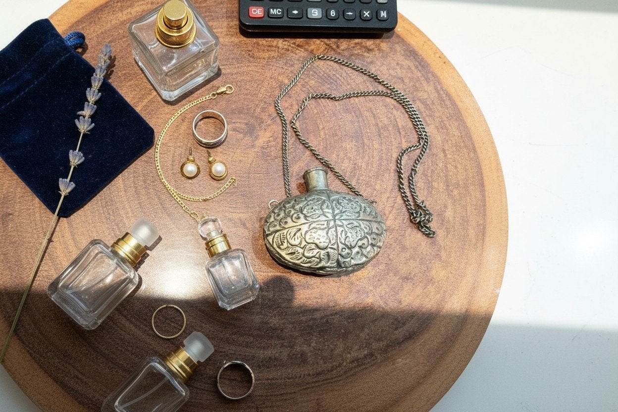 Collier à pendentif parfumé ancien — collection unique et él, Enlèvement ou Envoi, Pendentif