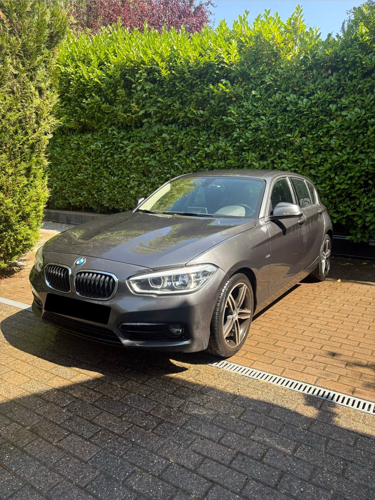 BMW 118i Automatique Sportline - 115.000km - Euro 6, Autos, Cuir, Argent ou Gris, Achat, Euro 6