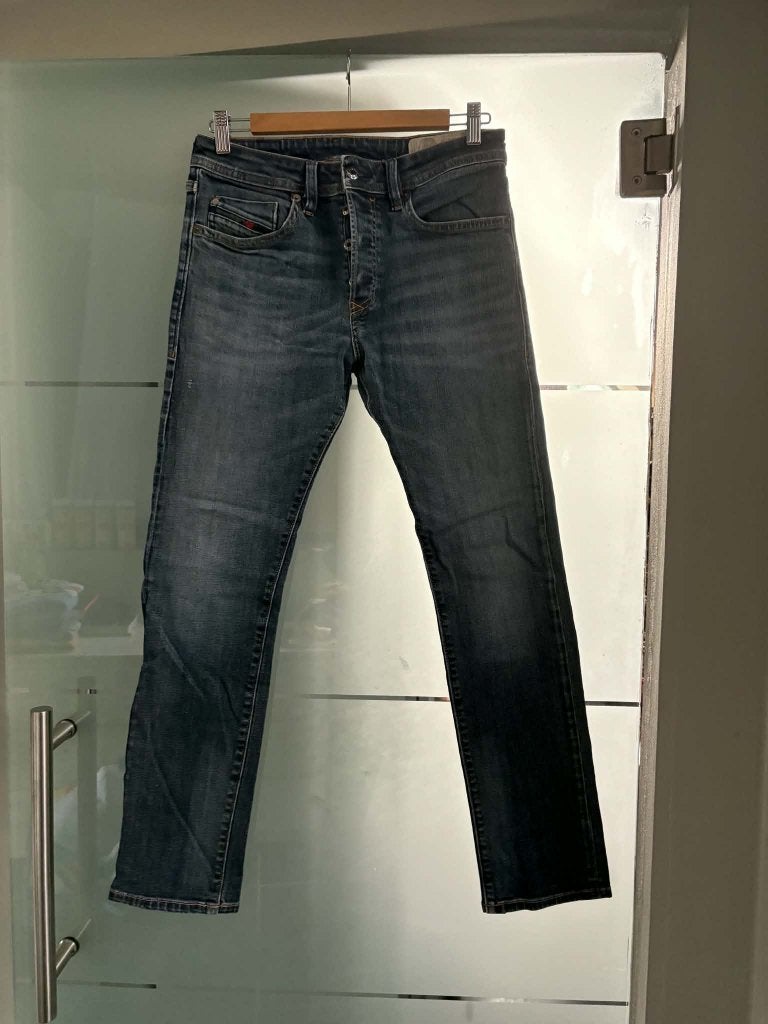 Diesel 'Buster' Regular Slim-Tapered Stretch Jeans (W28/L32), Kleding | Heren, Diesel, Blauw, W32 (confectie 46) of kleiner, Ophalen of Verzenden