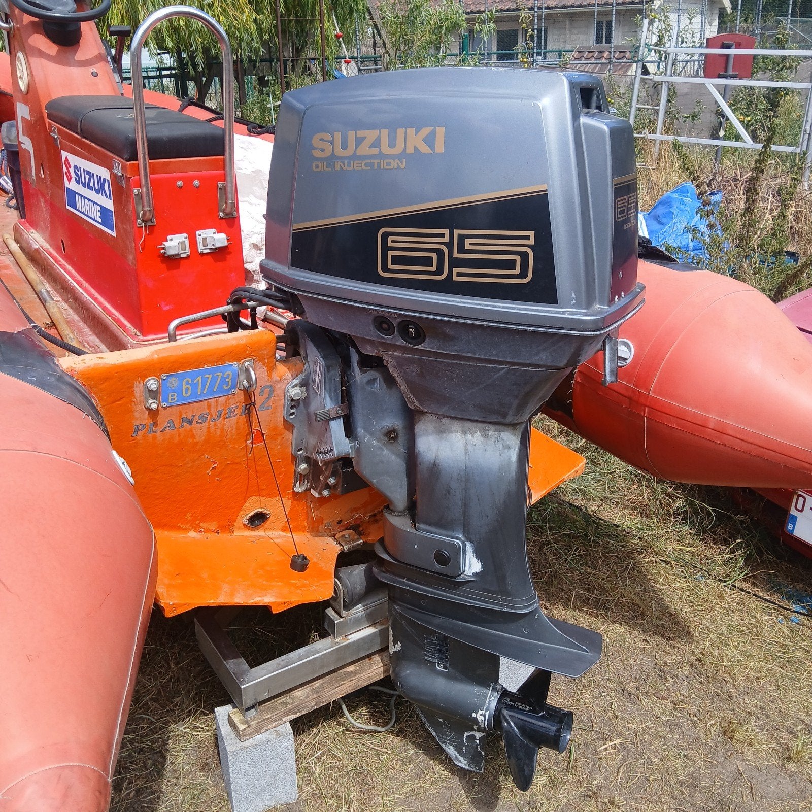 suzuki 65 pk autolube buitenboordmotor, Ophalen, Gebruikt, Met afstandsbediening, 30 pk of meer