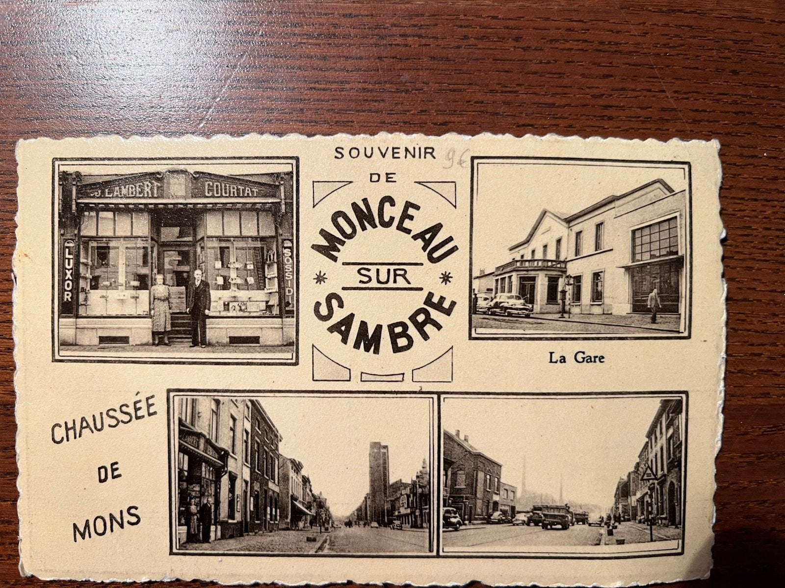 Carte postale monceau, Enlèvement ou Envoi, 1920 à 1940, Affranchie, Hainaut