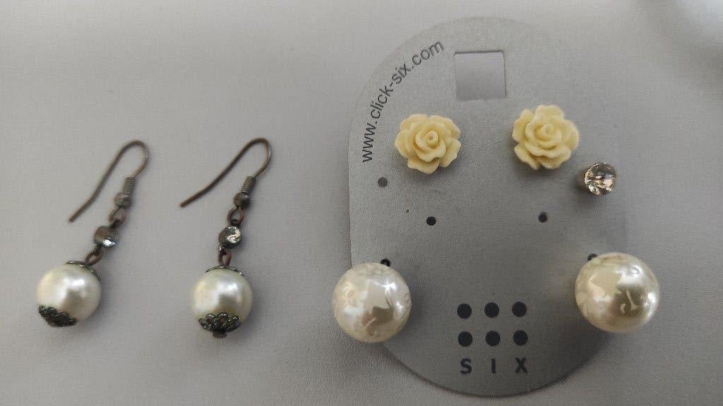oorbellen, Handtassen en Accessoires, Overige materialen, Gebruikt, Overige kleuren, Ophalen of Verzenden