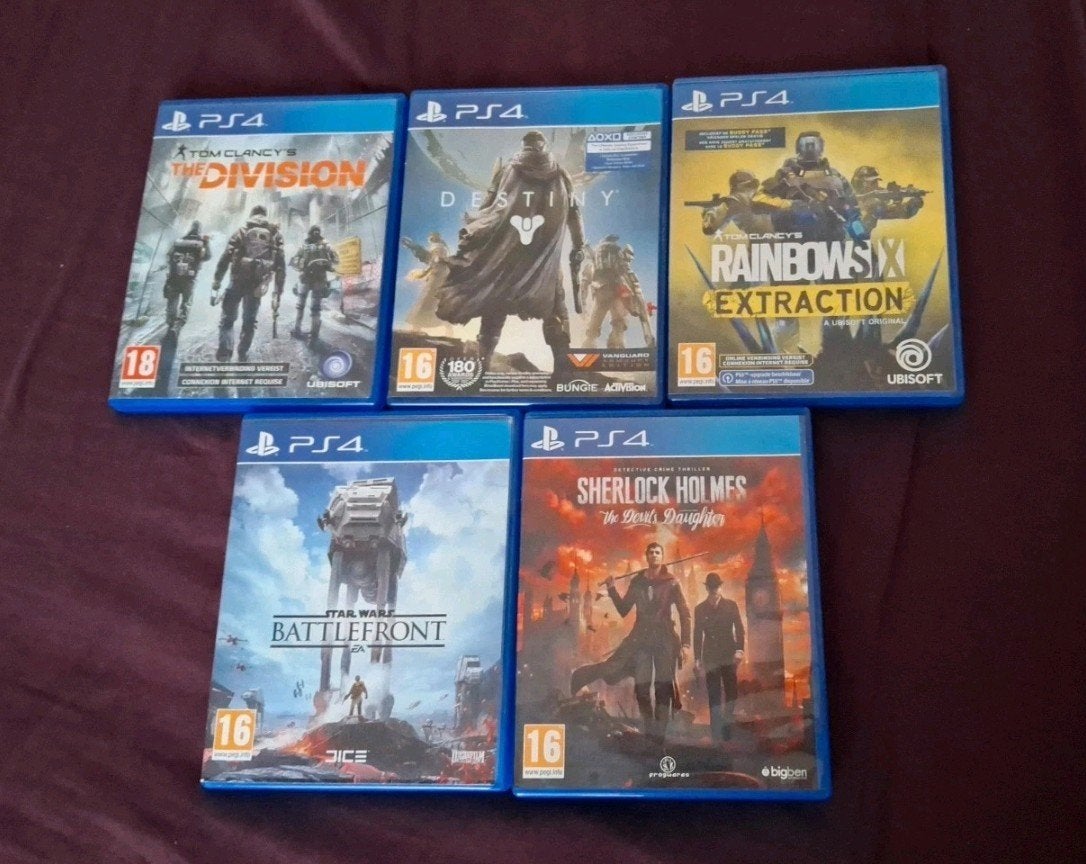 PS4 5 games combo, Games en Spelcomputers, Games | Sony PlayStation 4, Zo goed als nieuw, Shooter, 1 speler, Vanaf 16 jaar, Ophalen