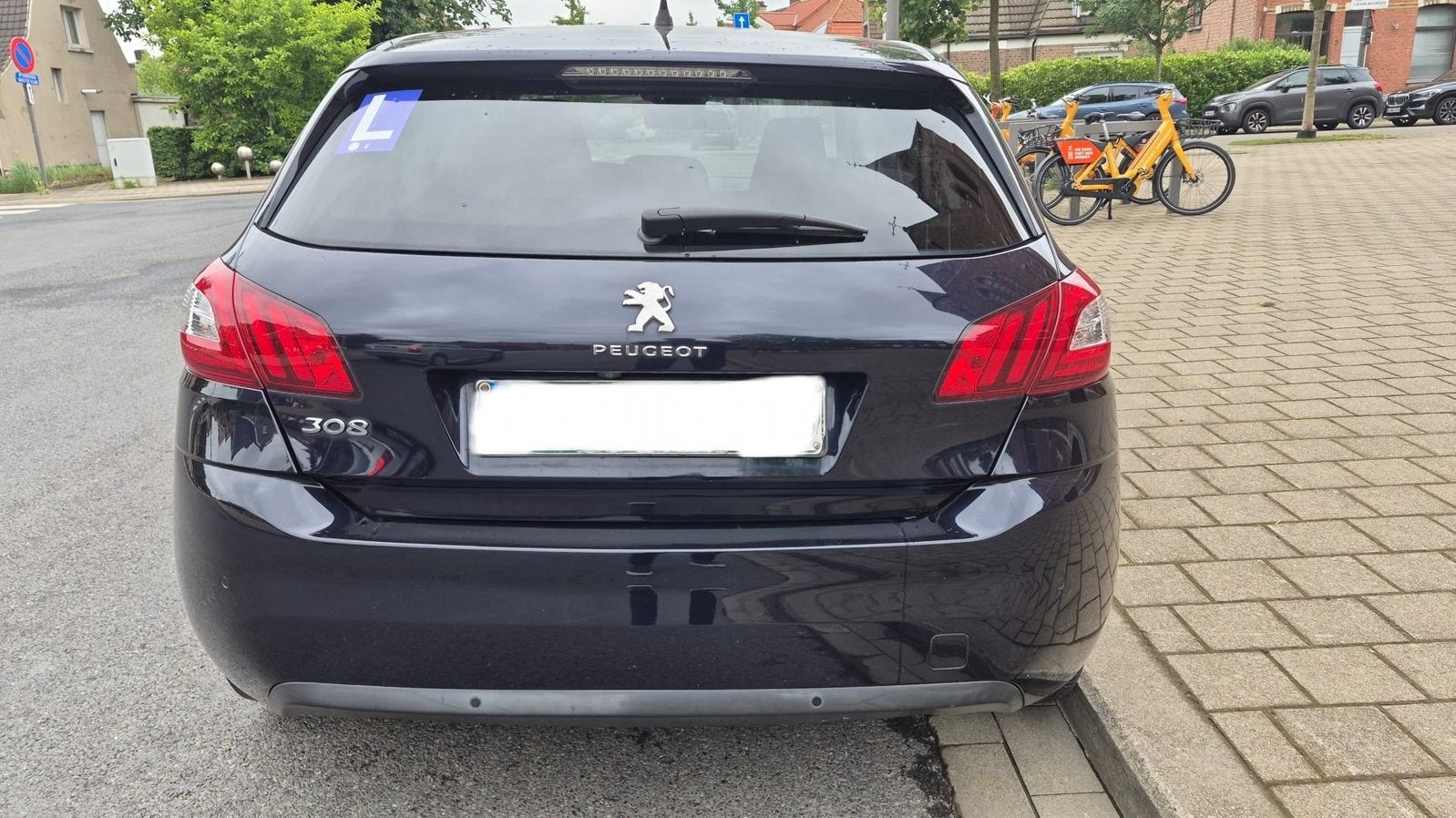 Peugeot 308 1.2Benzine – 03/2016– 162.020 km – Met Airco, Auto's, Stof, Blauw, Bedrijf, 5 deurs