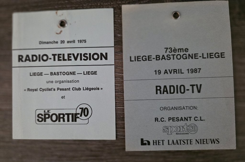Persaccreditaties  Luik-Bastenaken-Luik 1975 - 1987, Ophalen of Verzenden, Gebruikt, Overige typen