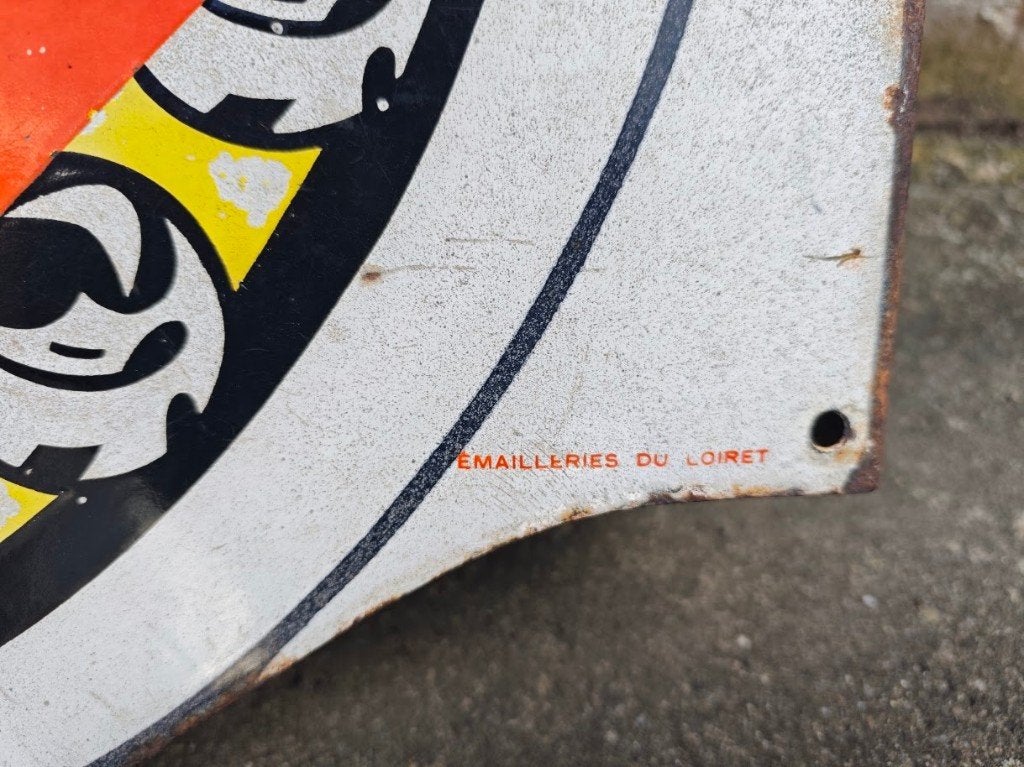 Emaille bord  SKF, Ophalen of Verzenden, Gebruikt, Reclamebord