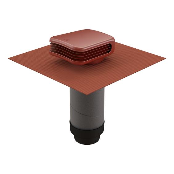 Ubbink Valetis ventilatiepan dakdoorvoer (rood), Ophalen of Verzenden, Nieuw