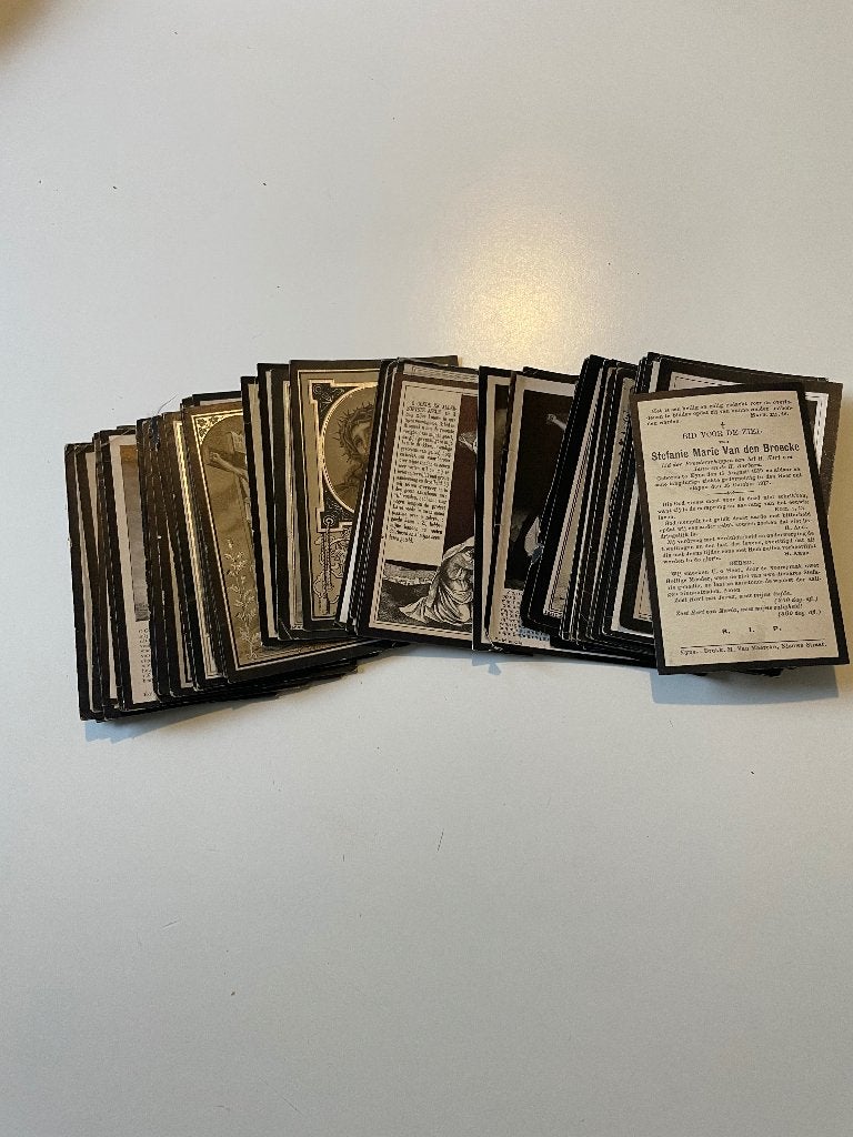lot oude doodsprentjes Eyne, Verzamelen, Ophalen of Verzenden