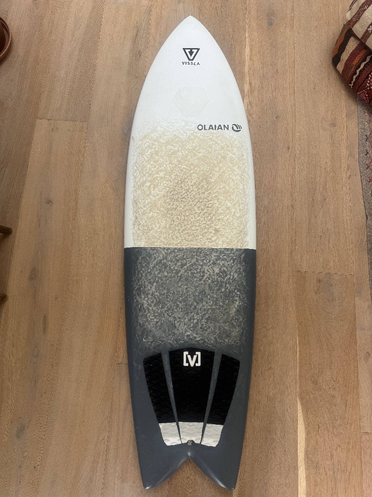Planche de surf - Planche de surf Olaian Fish 5'10" twin fin, Sports nautiques & Bateaux, Planche à voile sur vague, Utilisé, Fish