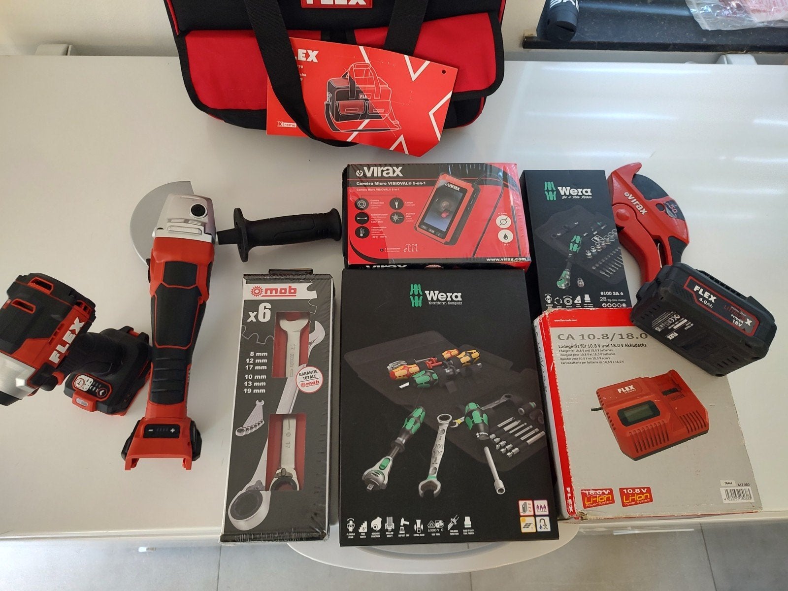 set machines en gereedschappen, Nieuw
