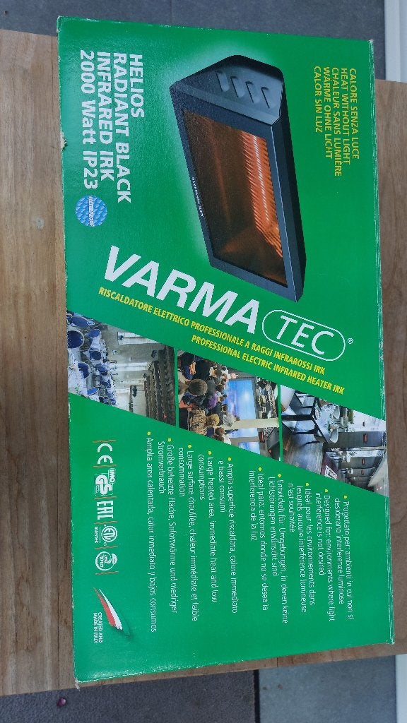 Terrasverwarmer, Ophalen, Nieuw, Elektrisch, Wand