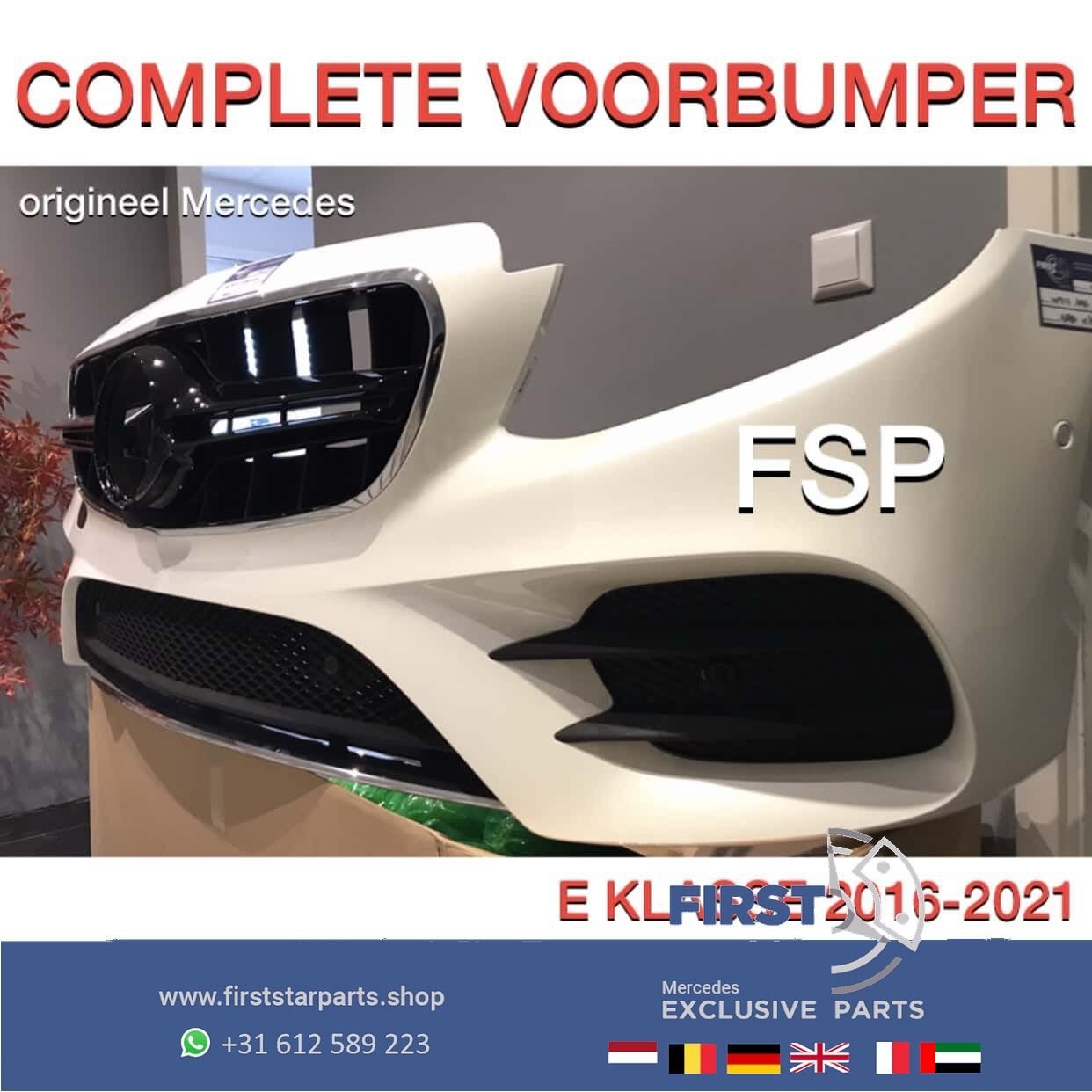 E43 E53 AMG VOORBUMPER Mercedes E Klasse 2016-2021 WIT 799, Auto-onderdelen, Gebruikt, -, Voor, Ophalen of Verzenden